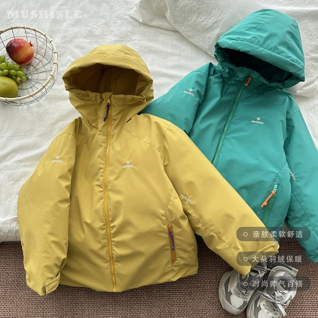 阿又冬季童装儿童男童中大童亲子杜邦三防羽绒服99152D