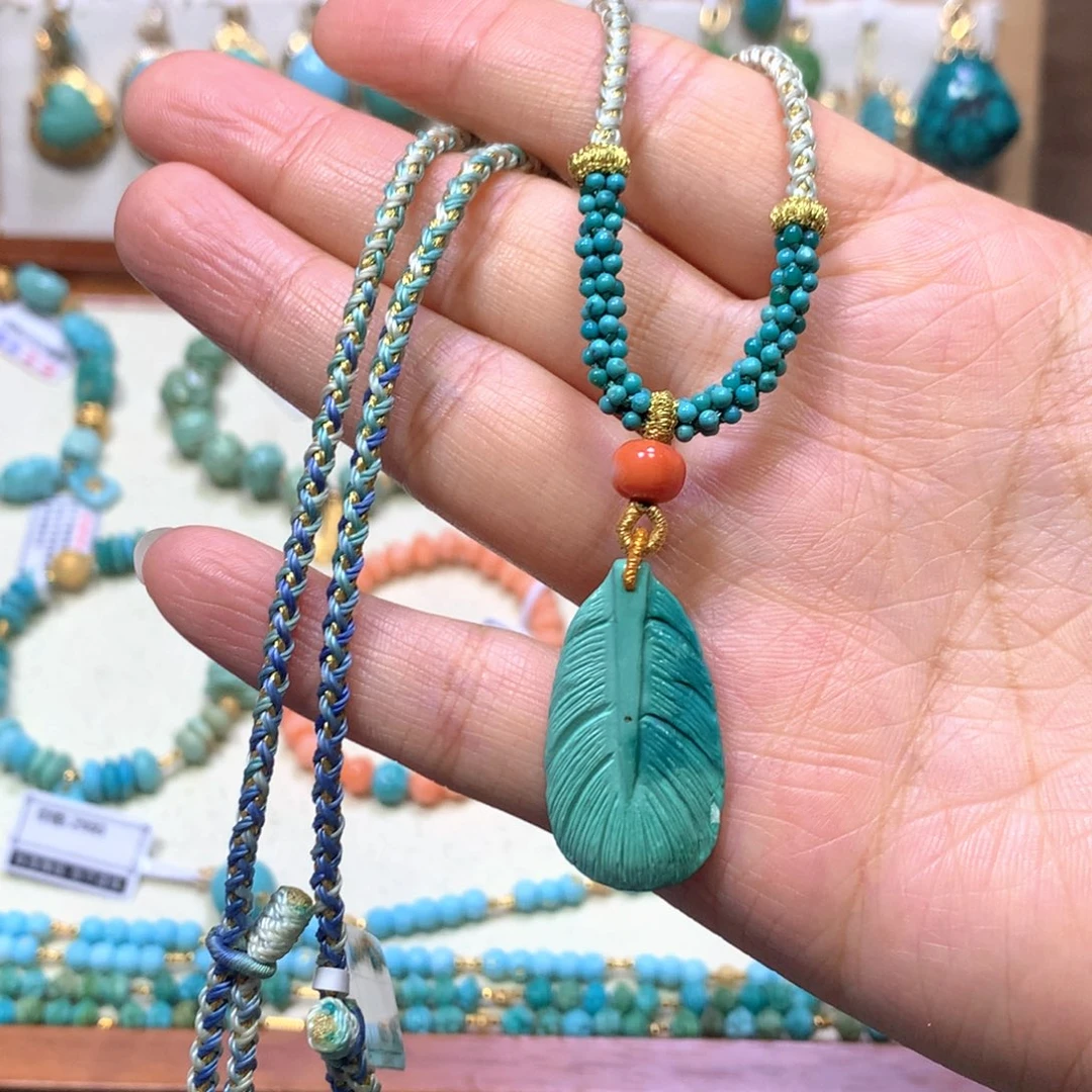 绿松石未镶嵌项链