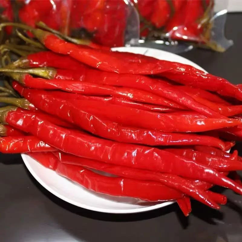 湖南特产老坛酱辣椒泡农家腌制酸辣椒红色即食微辣