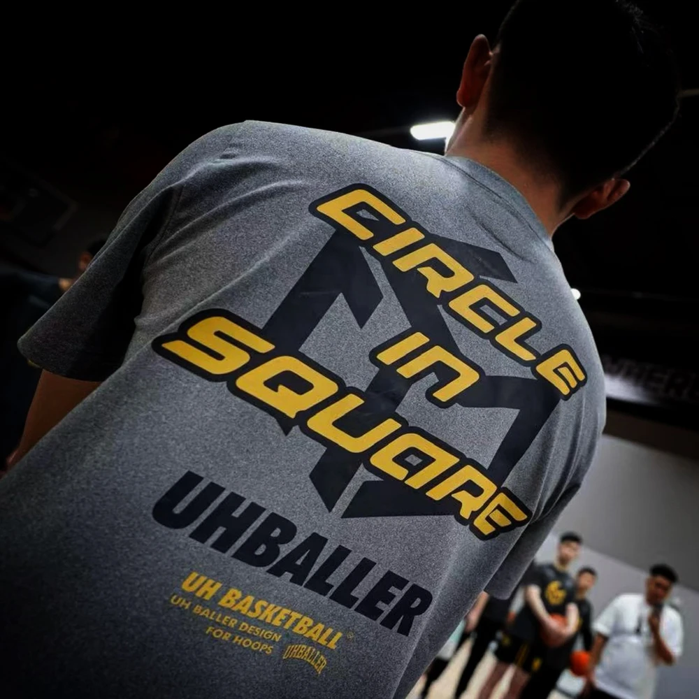 联名款UHBALLERxCIS杨皓喆运动速干高弹训练服热身服比赛篮球T恤