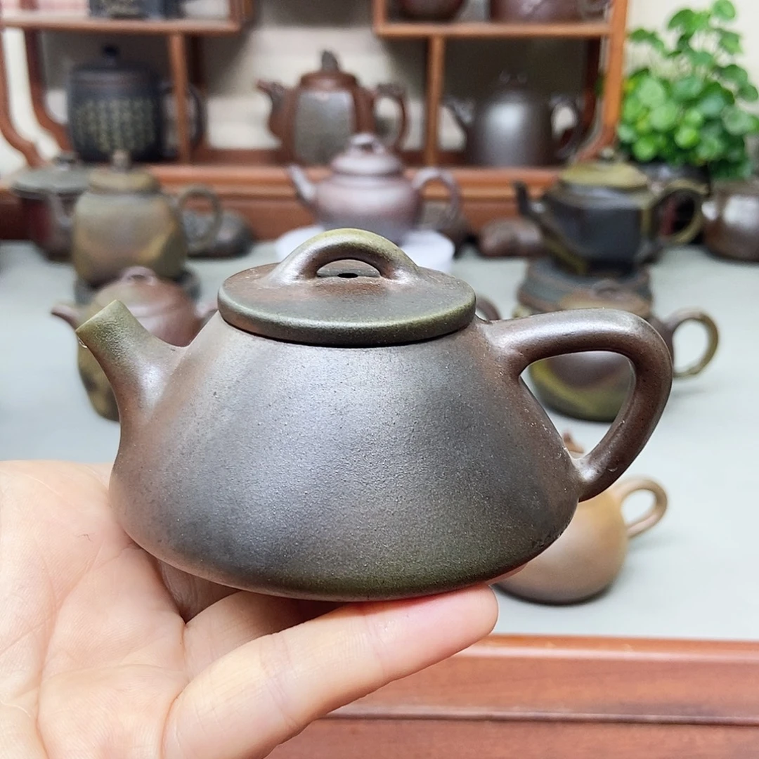 钦州坭兴陶柴烧壶瑕100cc