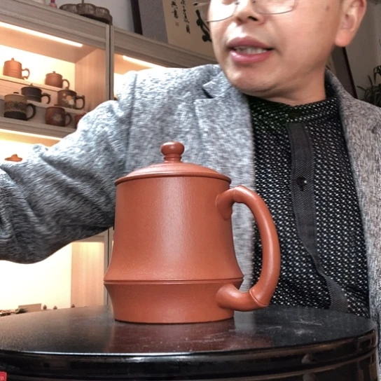 朱泥茶杯微瑕容量350