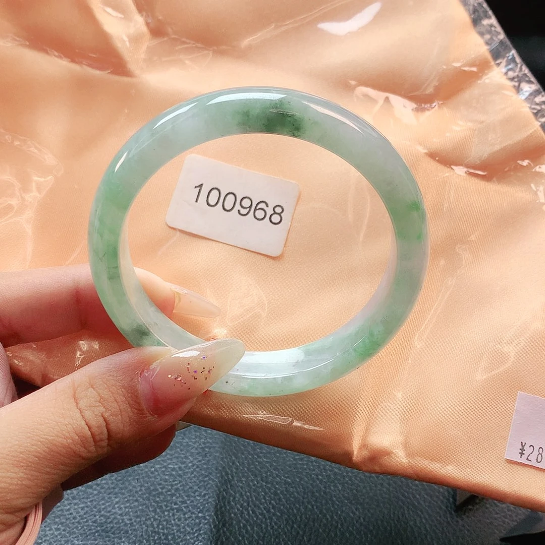 未镶嵌手镯翡翠57 天然缅甸a货翡翠0968