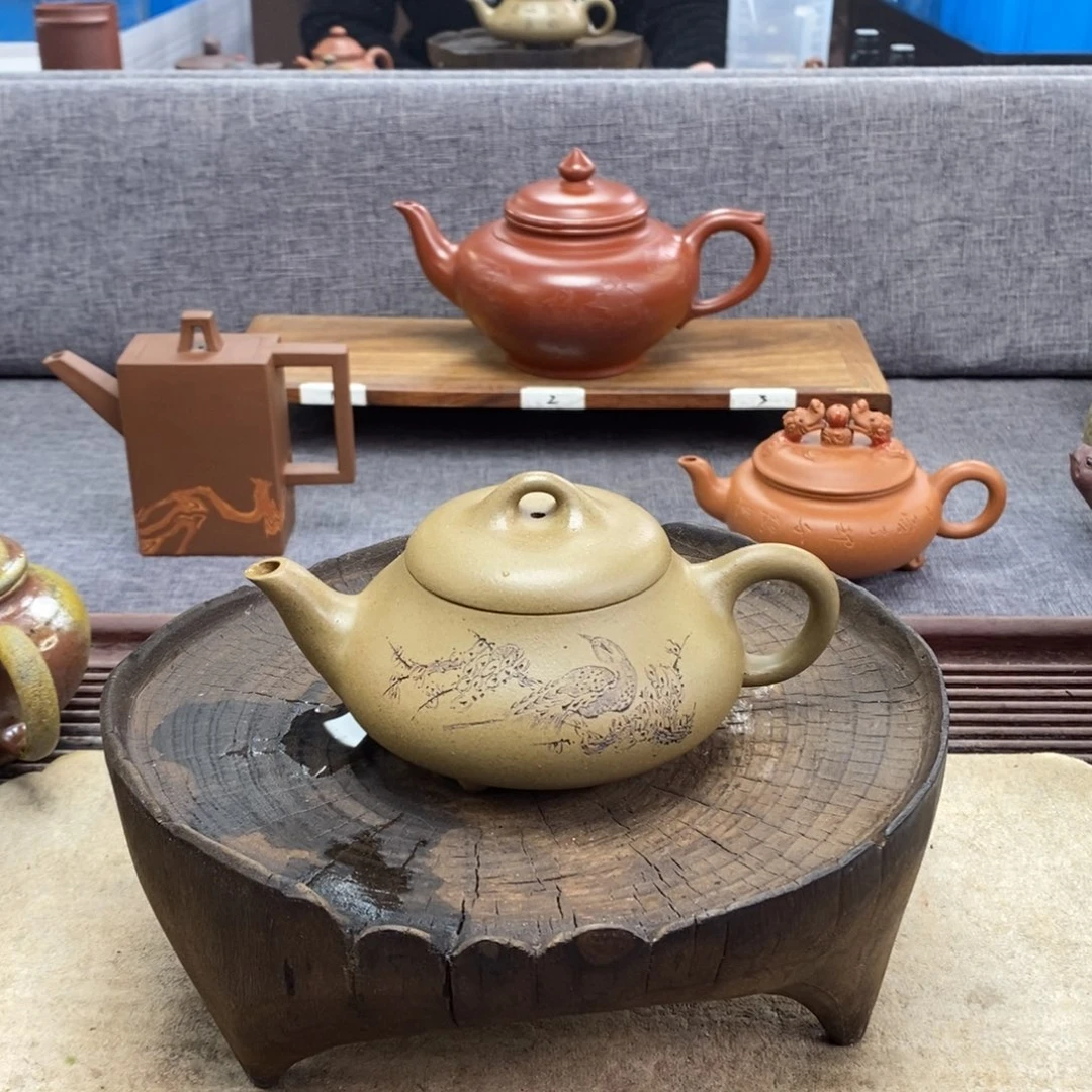 紫砂茶壶220容量艺术