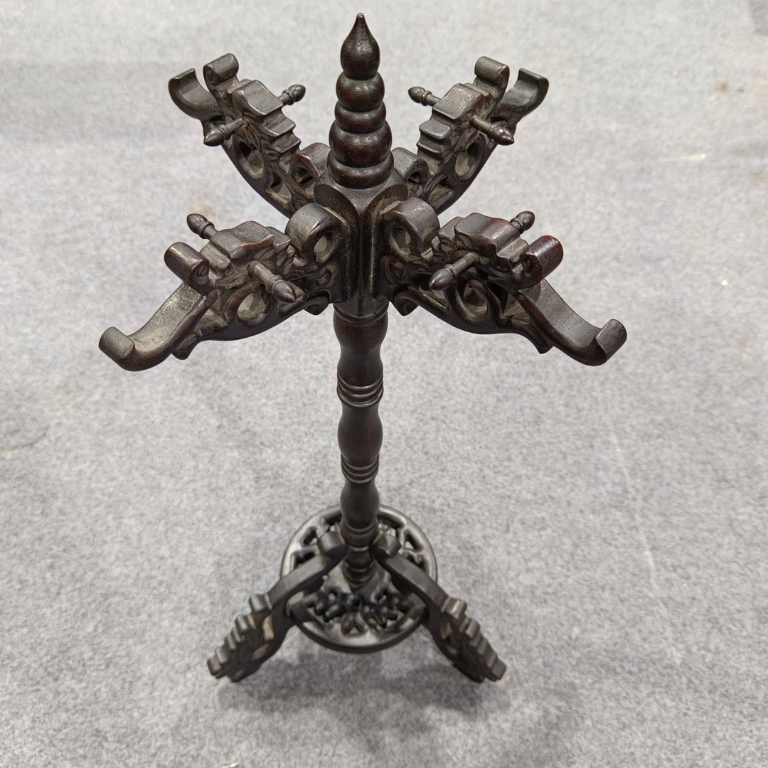 实木龙头笔架挂架