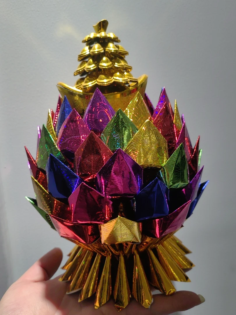 五彩菠萝金山DIY材料包纸张尺寸12✖️15cm送教程