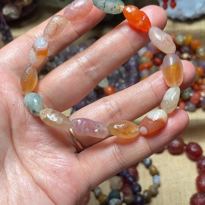 玛瑙/玉髓未镶嵌手链