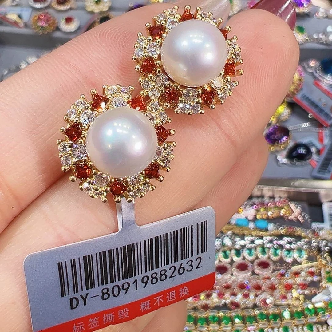 未镶嵌耳饰淡水珍珠