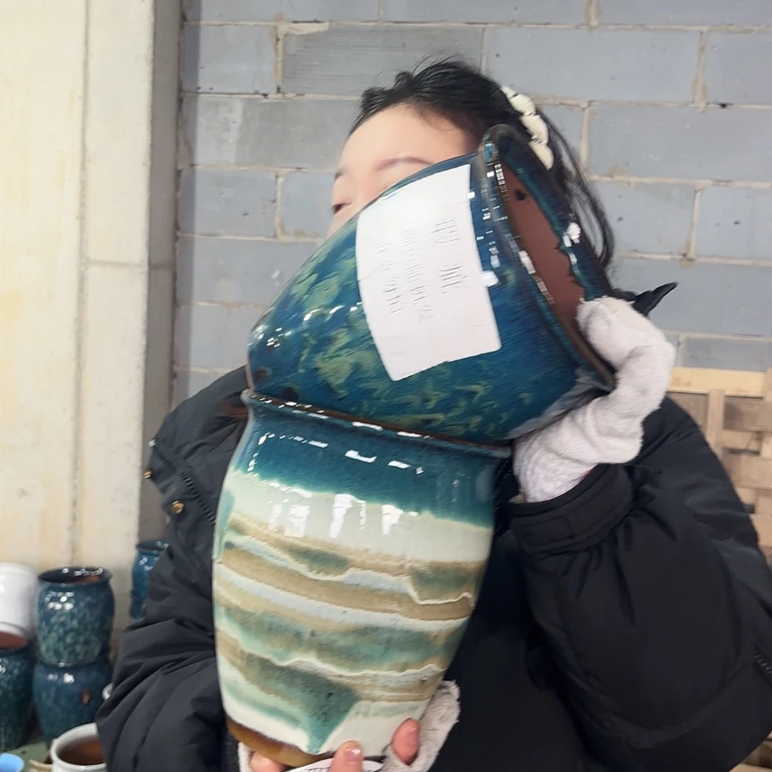 瑕疵两个高22/18红陶