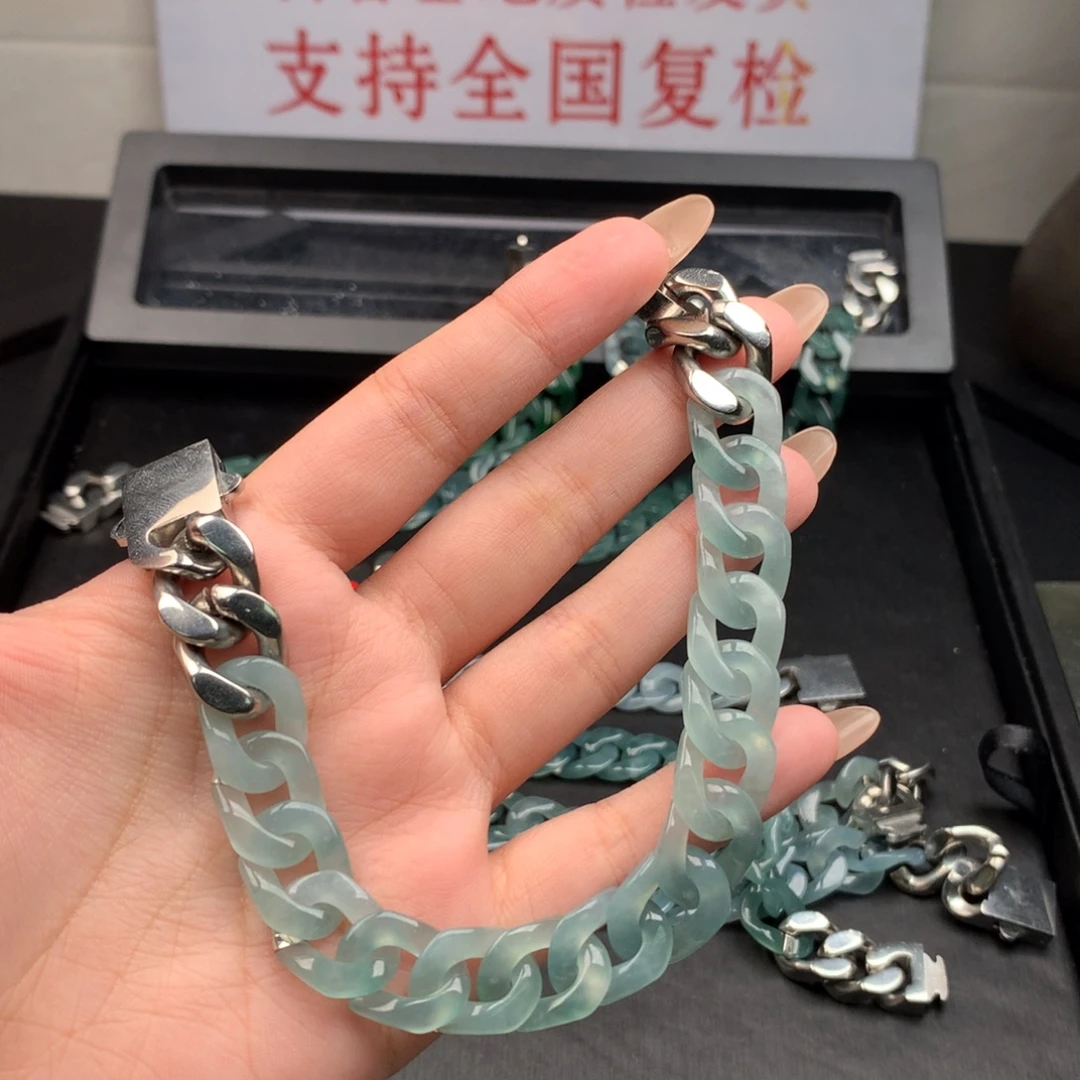****⁷翡翠未镶嵌手链02