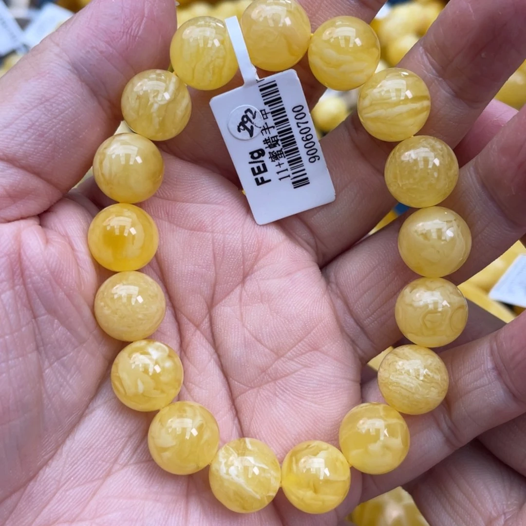 琥珀裸石未镶嵌琥珀蜜蜡11m m