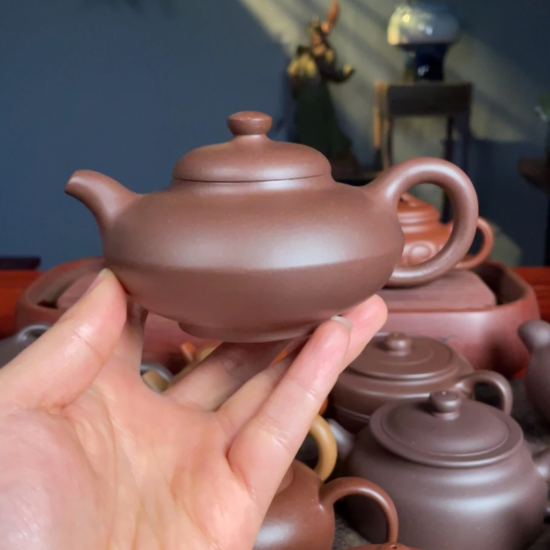 彀***冕紫砂茶壶18641半手工合欢