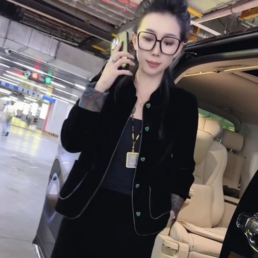 2025两面穿春秋款复古高端唐装新中式国风精致立领奢华高级外套女