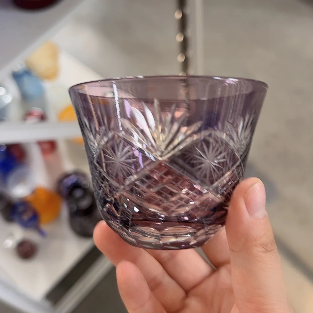 水晶玻璃平底款微瑕一个