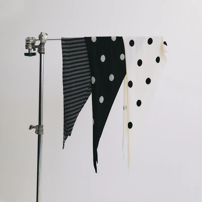 SLO“波普羊毛三角巾”纯羊毛披肩外搭2025新款高级独特漂亮围巾