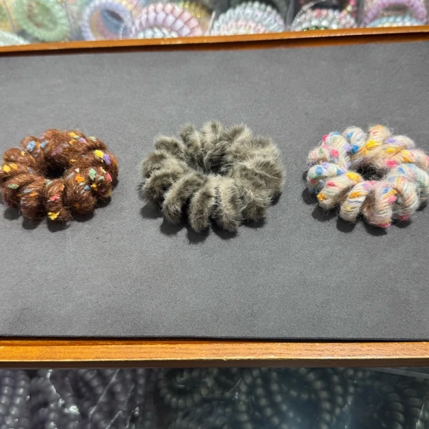 A147-电话线百搭发圈三色各一个