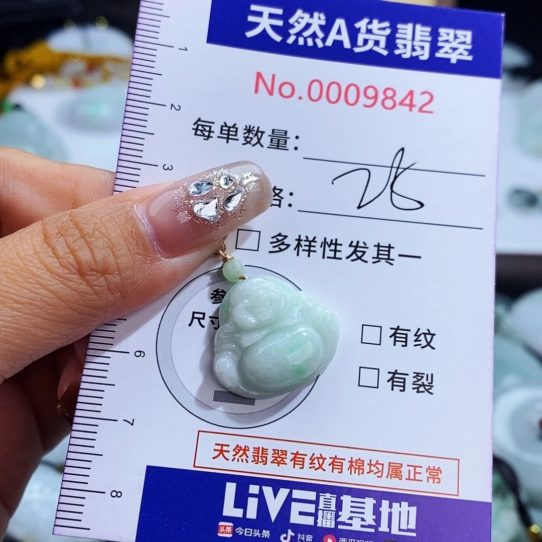 翡翠未镶嵌毛衣链9842