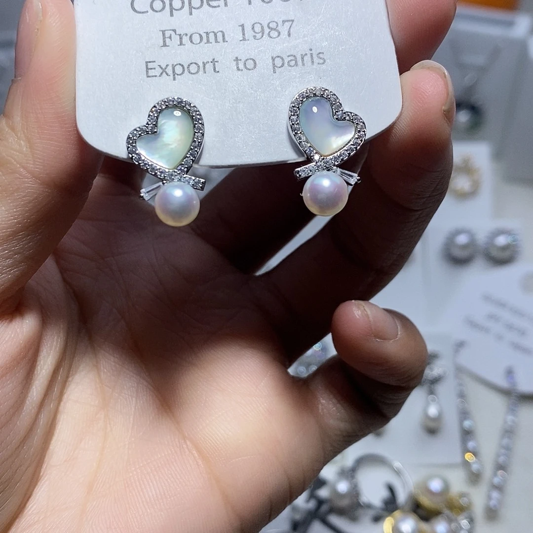 耳饰未镶嵌淡水珍珠