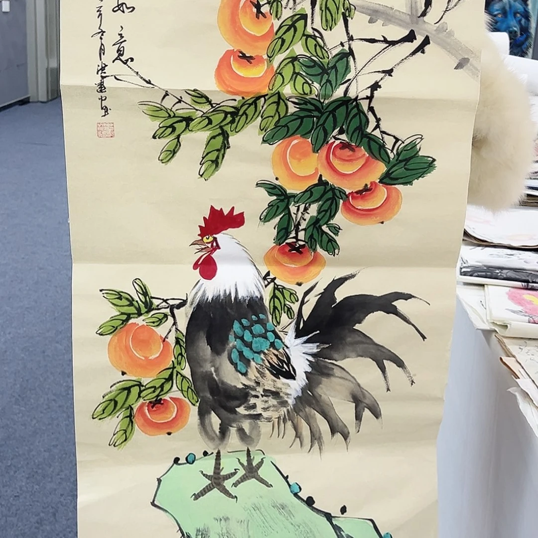 国画事事顺心如意万事如意