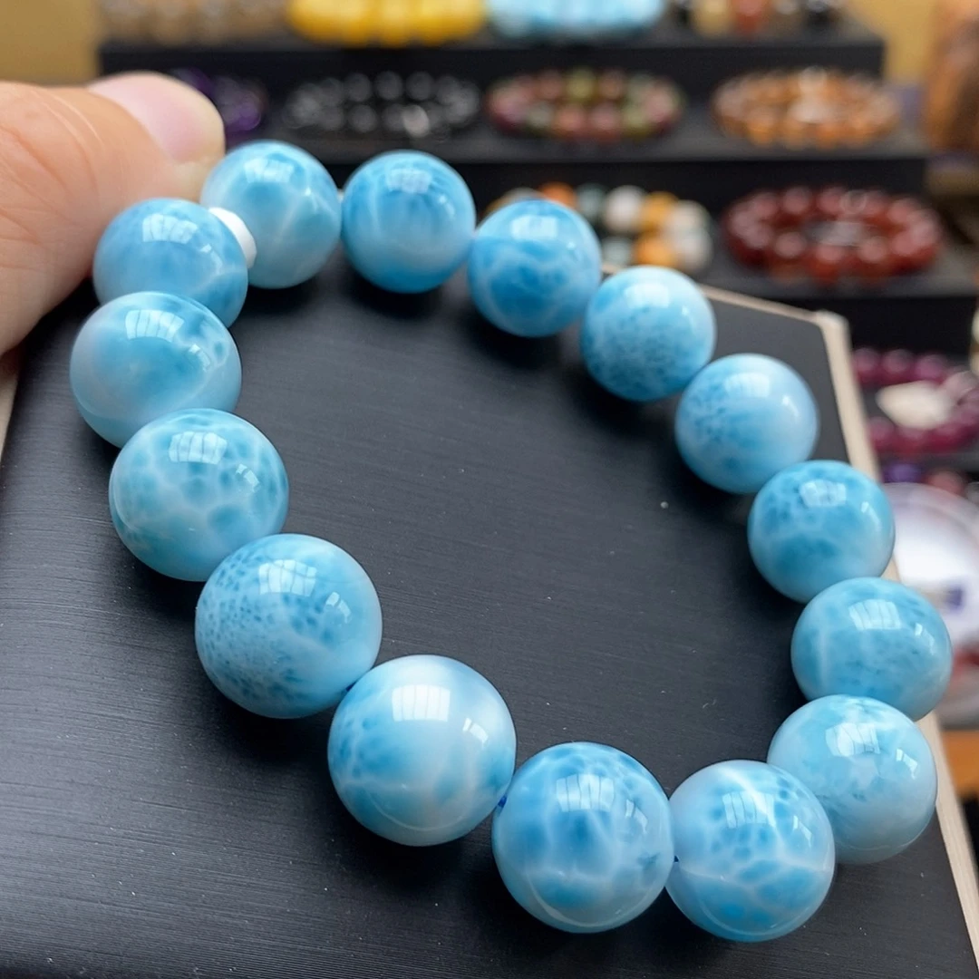 未镶嵌针钠钙石（海纹石）手链