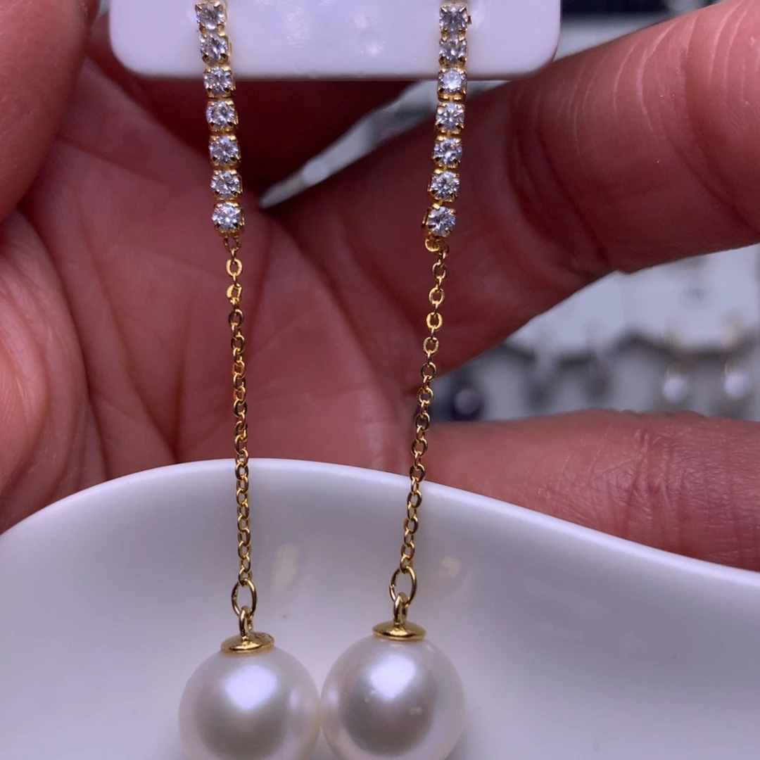 未镶嵌耳饰淡水珍珠