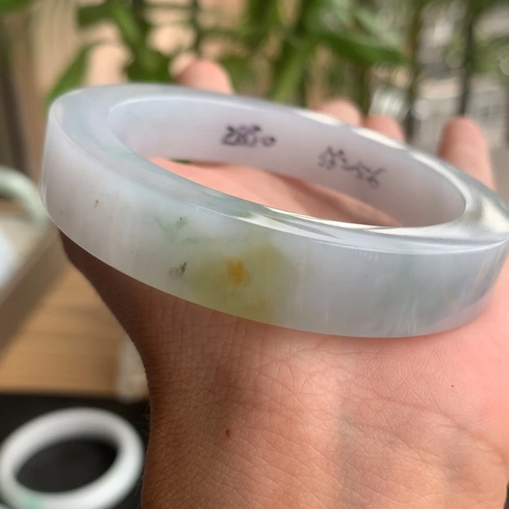 定制翡翠未镶嵌手镯55-56