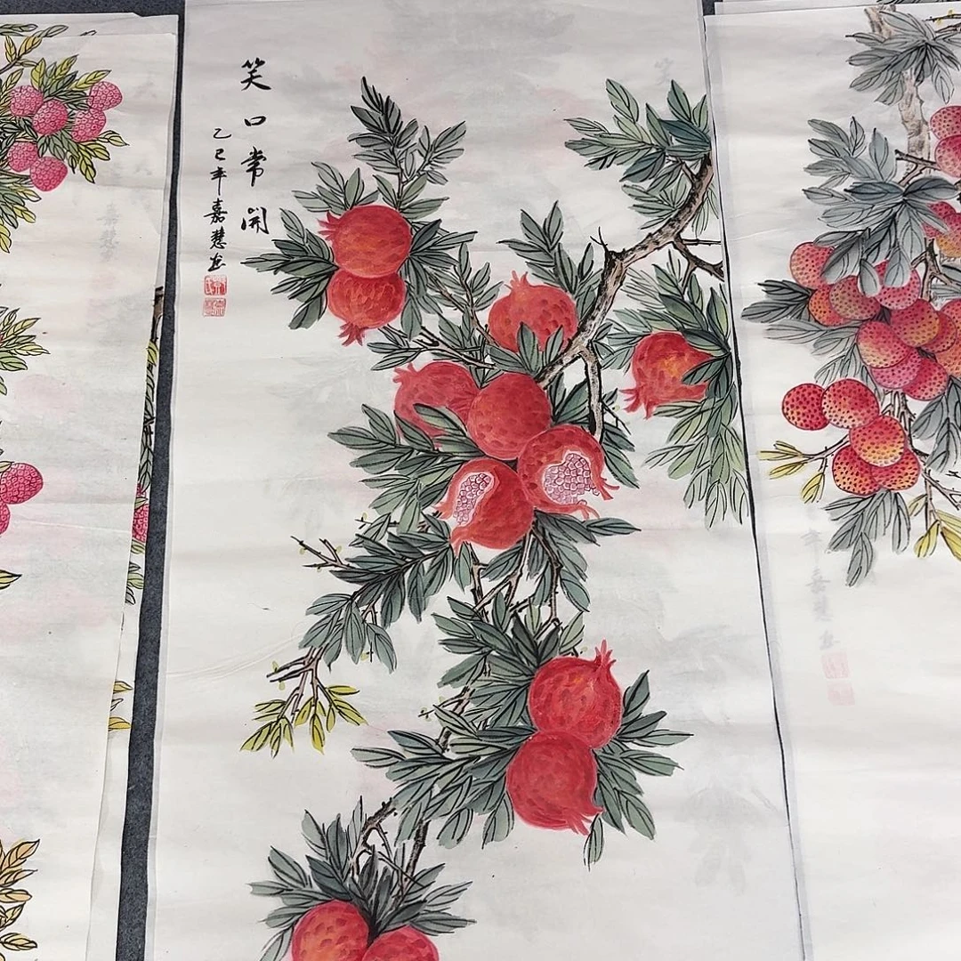 国画三尺尺寸50X100纯手绘作品