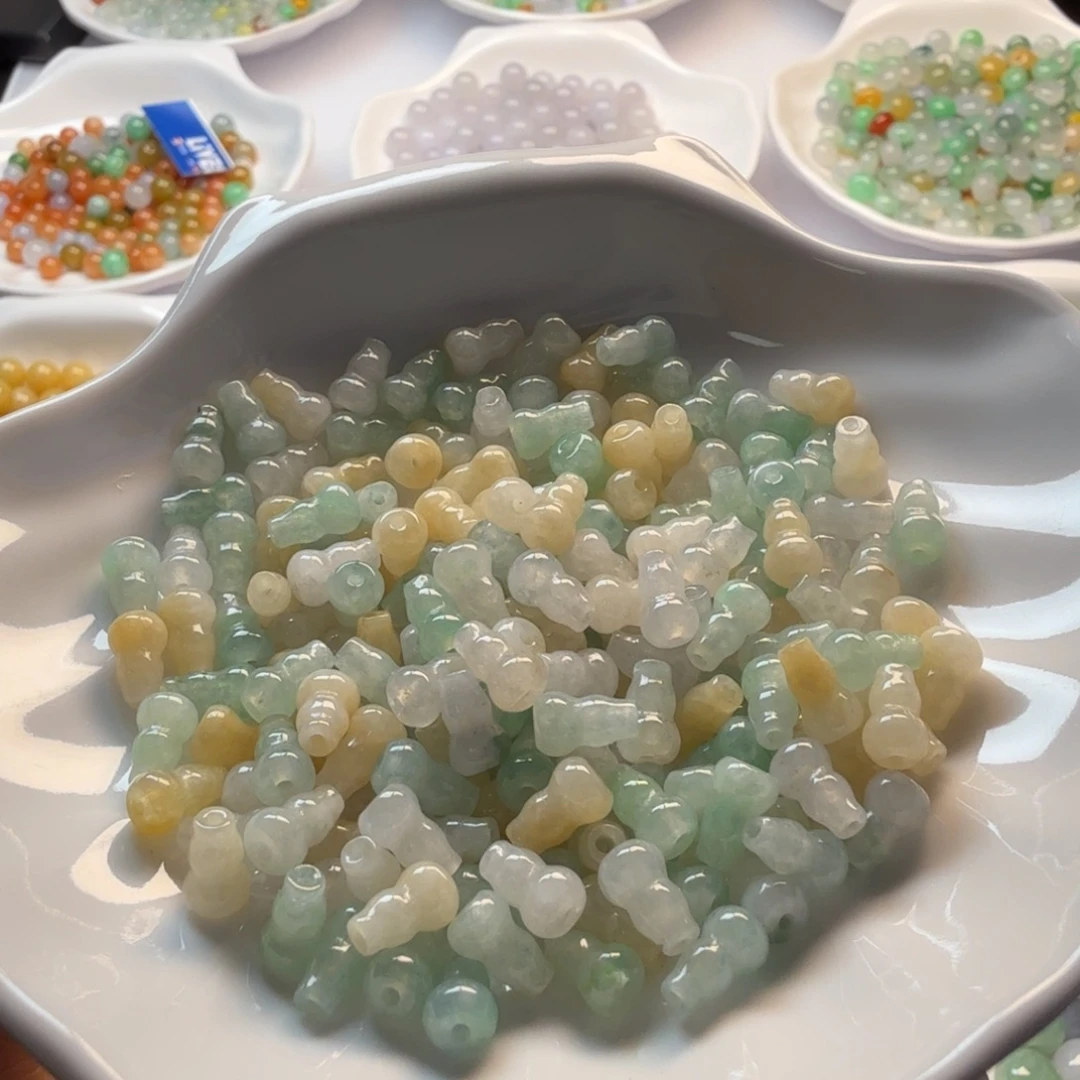 翡翠未镶嵌手链翡翠珠子项链