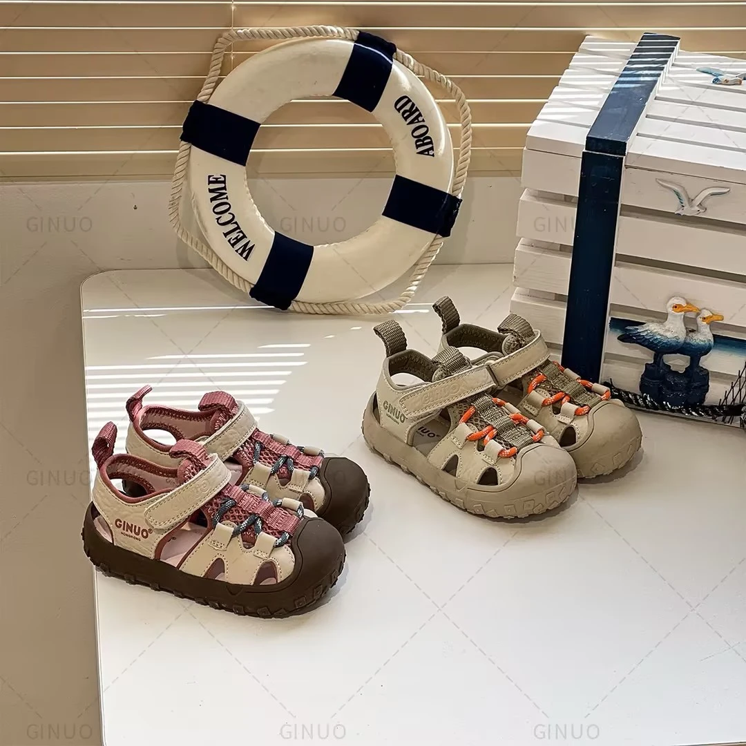 Gina夏款单鞋儿童时尚百搭复古小众潮鞋凉鞋潮流软底0329