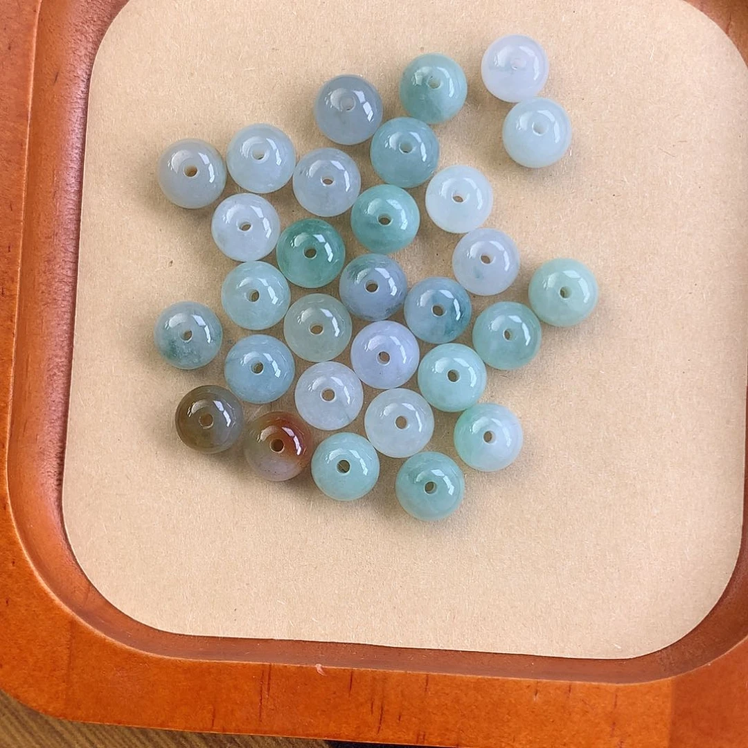 未镶嵌手串翡翠小***子天然翡翠A货