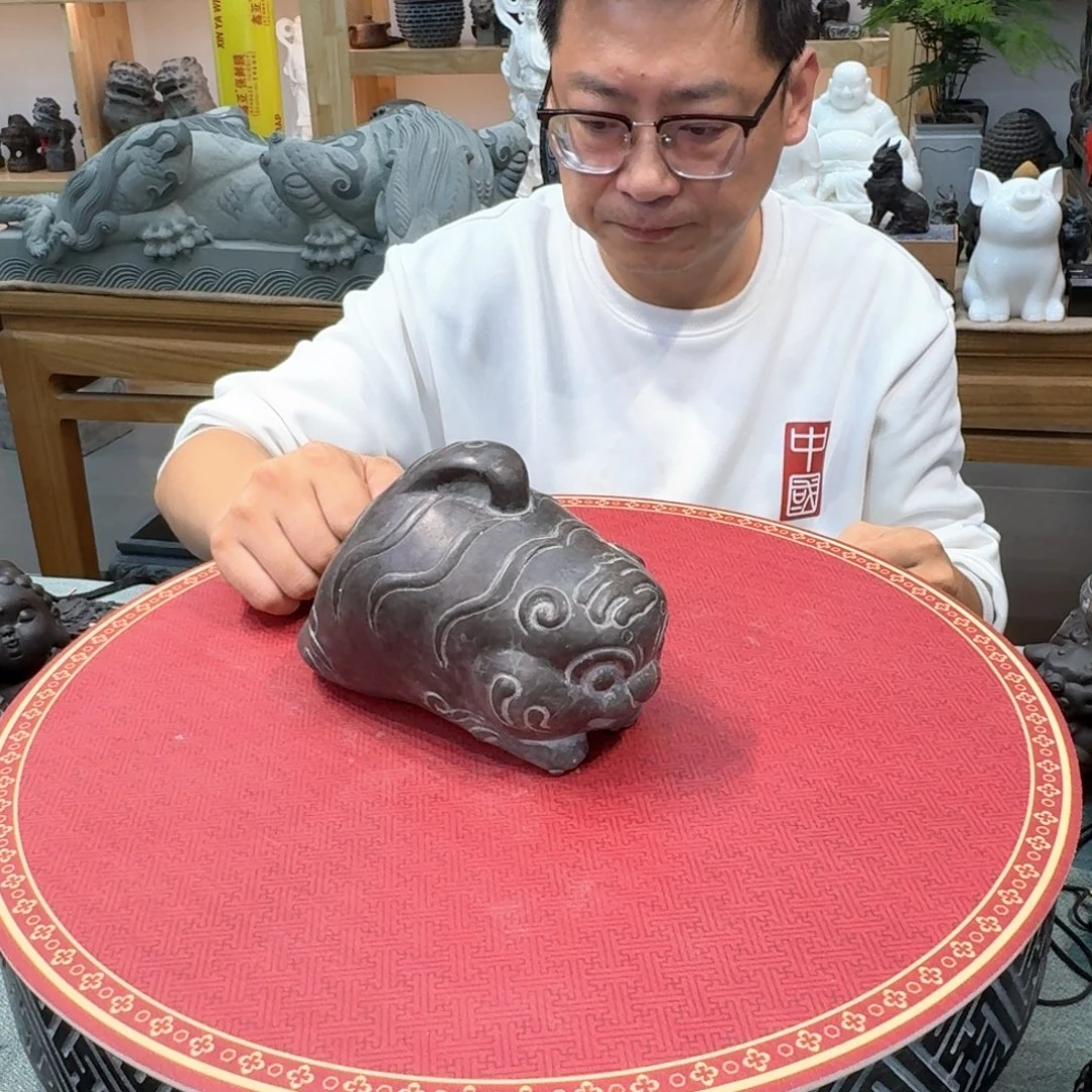 西安石晋錾石雕手工雕刻摆件