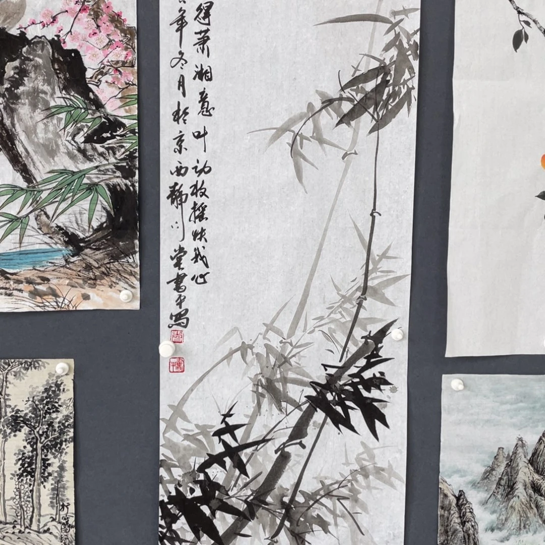 国画闫书平老师绘画