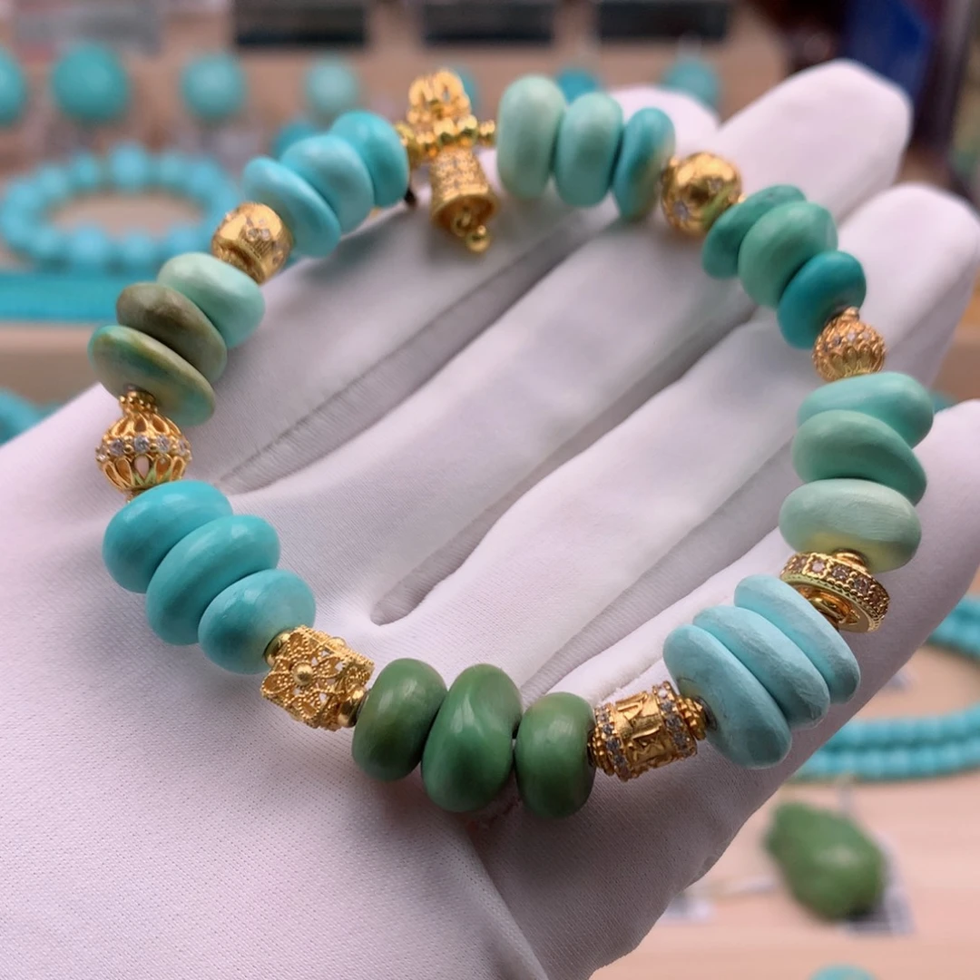 绿松石银S925镶嵌珠宝奇石