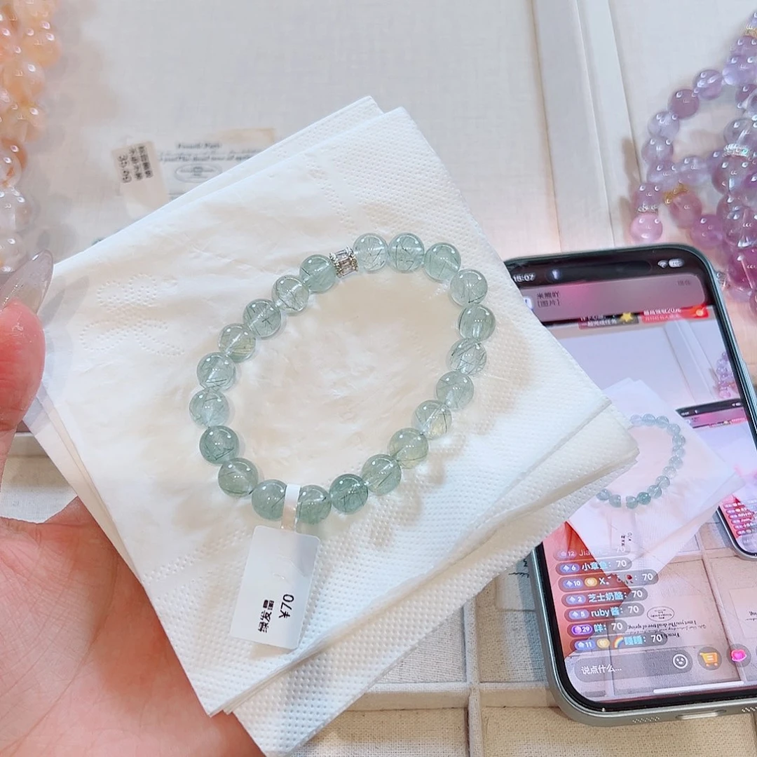 又***.水晶手链未镶嵌48小时鉴赏