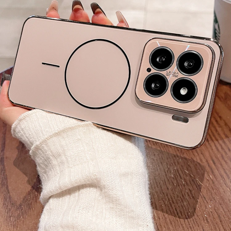 适用小米15手机壳小米14pro磁吸小米15spro保护套镜头全包防摔