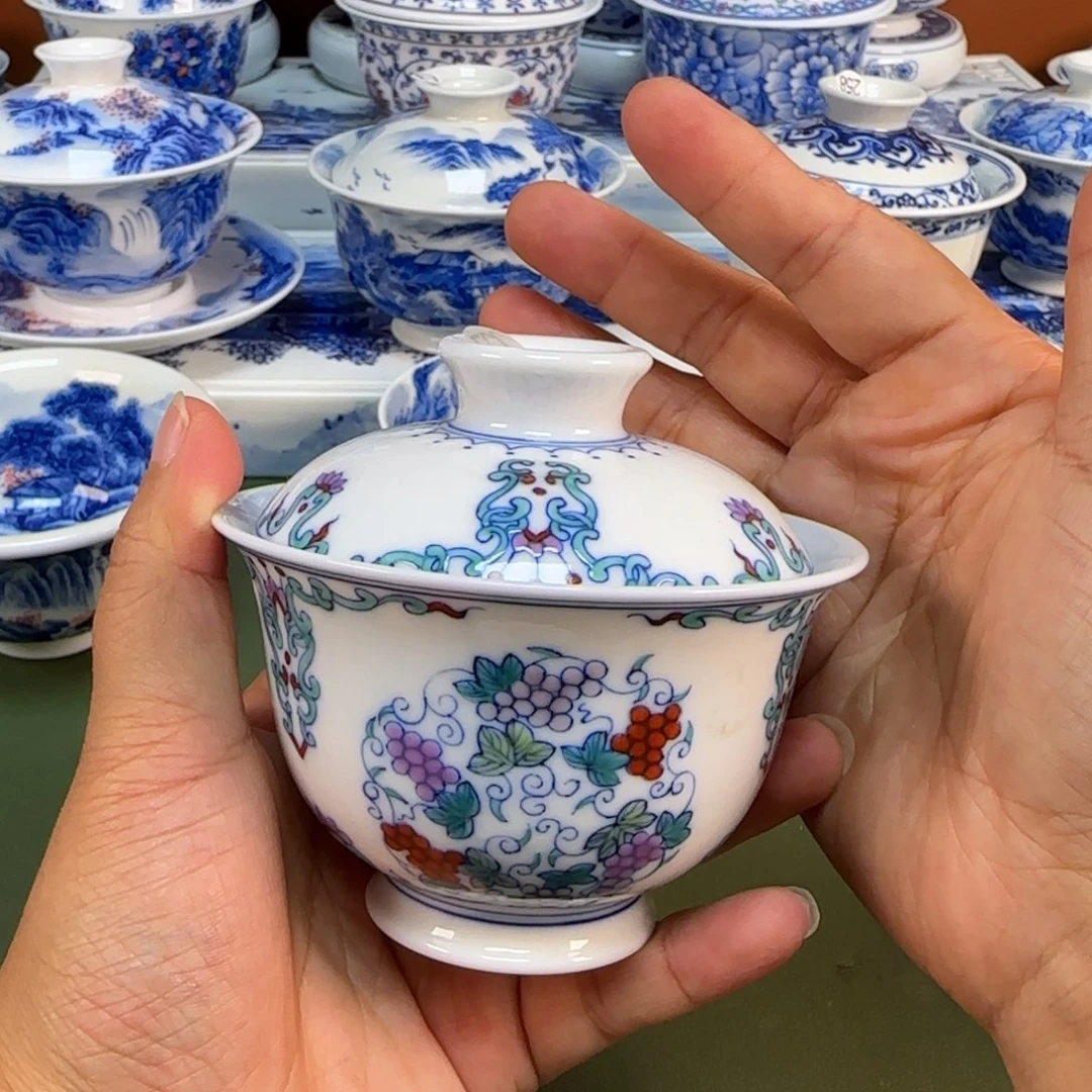 景德镇纯手绘茶具圆圆227