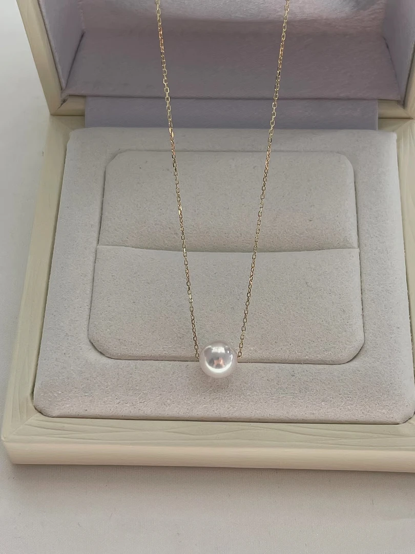 akoya18k金天女路路通时尚气质经典简约吊坠（不含链）