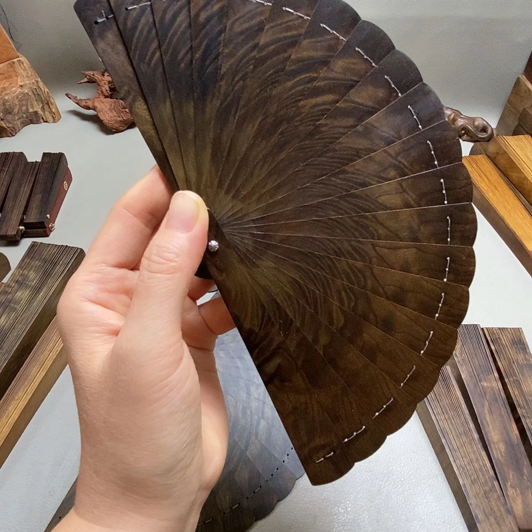 楠木在****?金丝楠木12阴沉小叶桢楠折扇