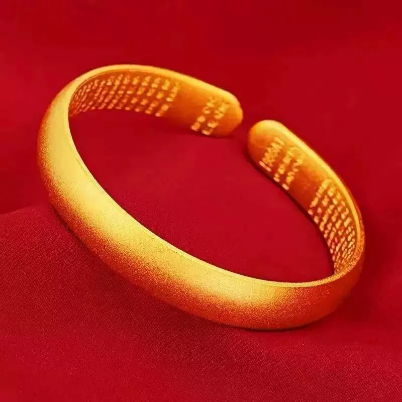 【官方正品】光面心经复古国风时尚手镯