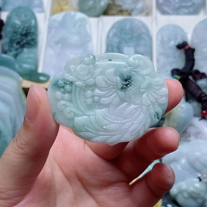 翡翠未镶嵌吊坠(不含链)翡翠