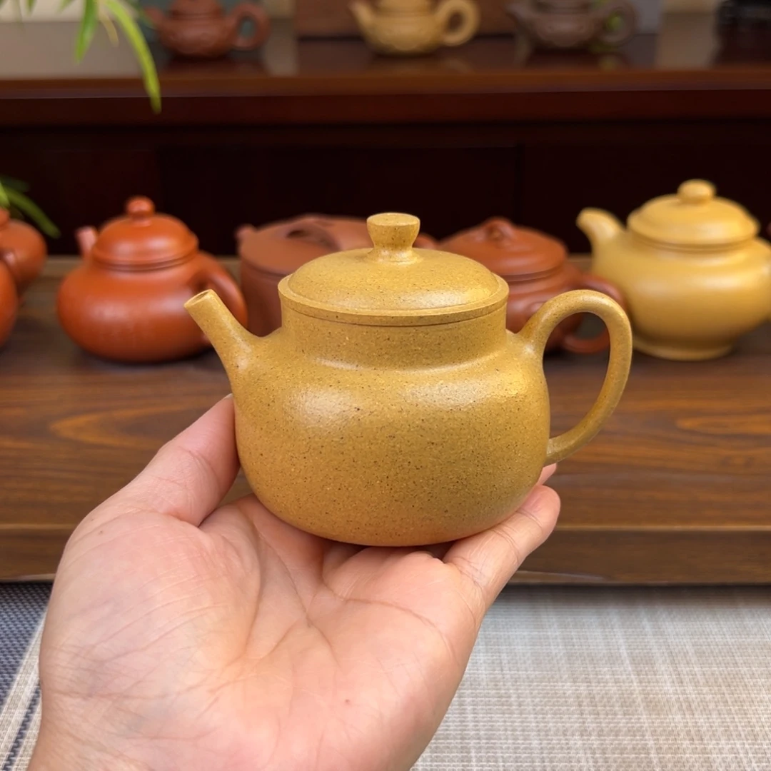 茶壶紫砂黄金段言心全手150cc