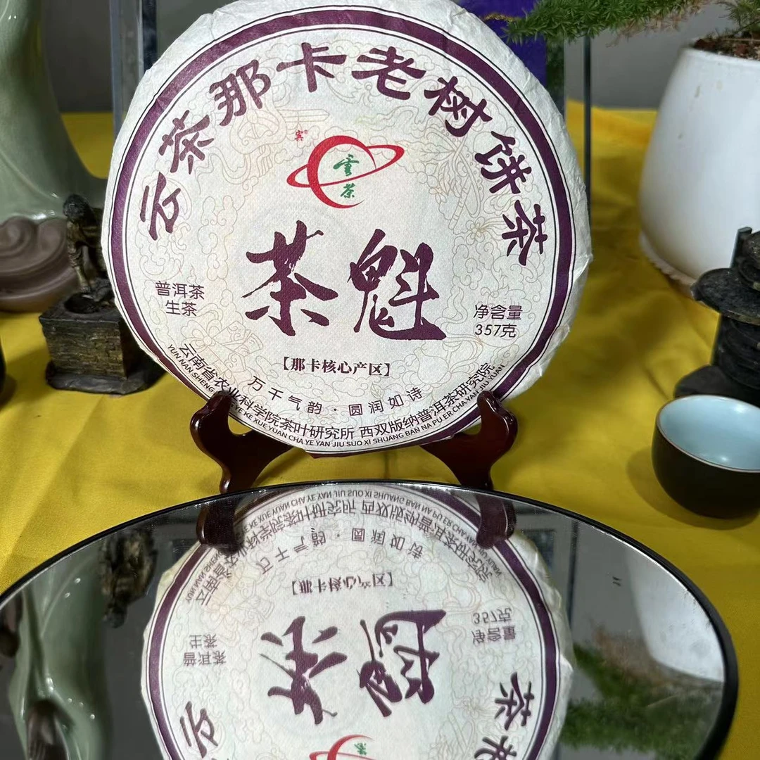 茶园世家YC宾字号茶魁那卡古树普洱茶357g/饼 生普