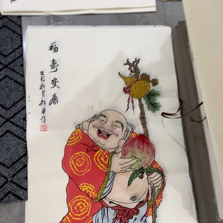 枕书斋画廊的直播间