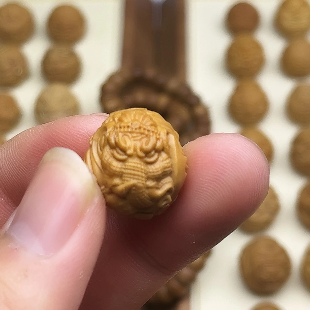 猴头核桃吊坠猴头雕刻单颗狮驼岭17