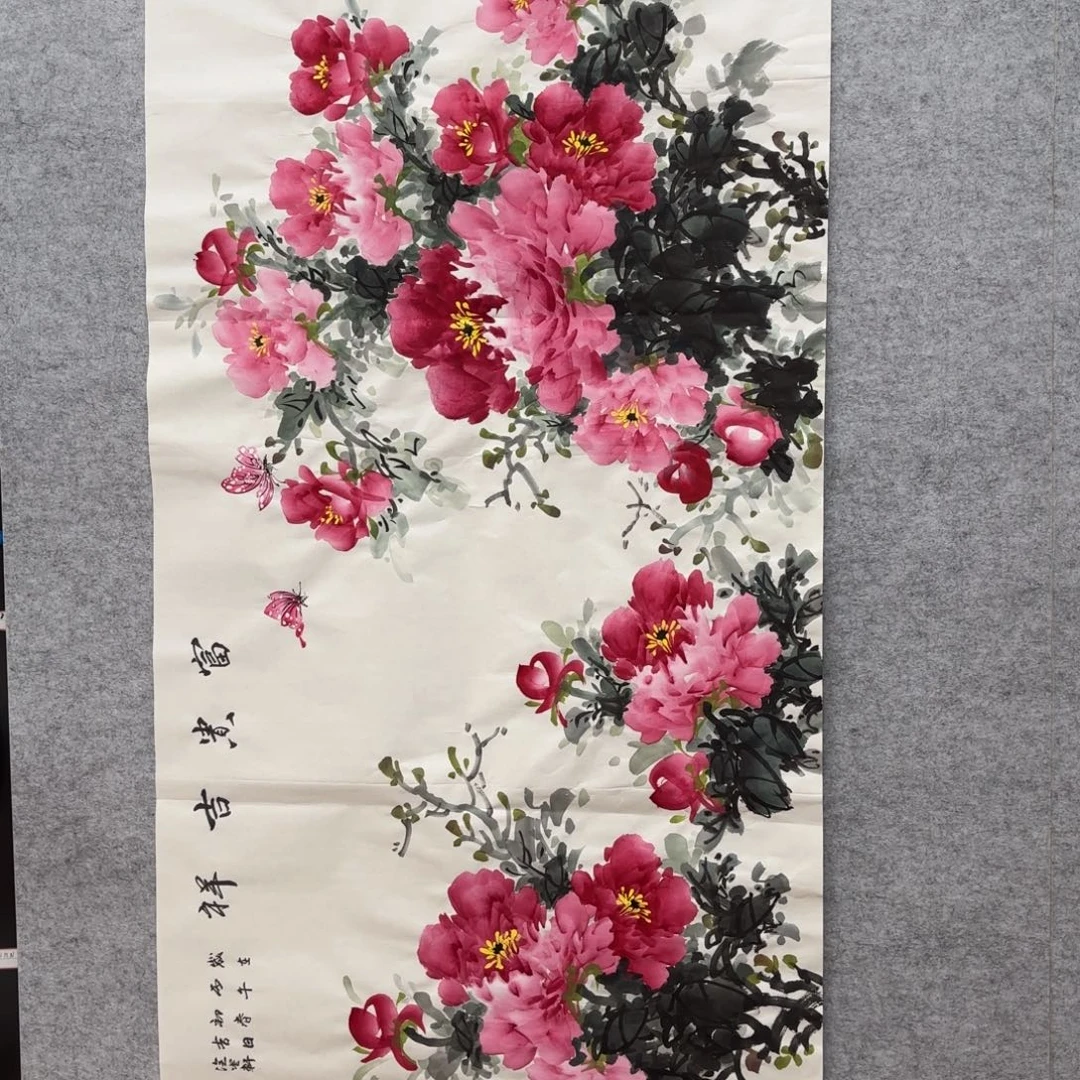 国画花鸟的翅膀是一个巨大