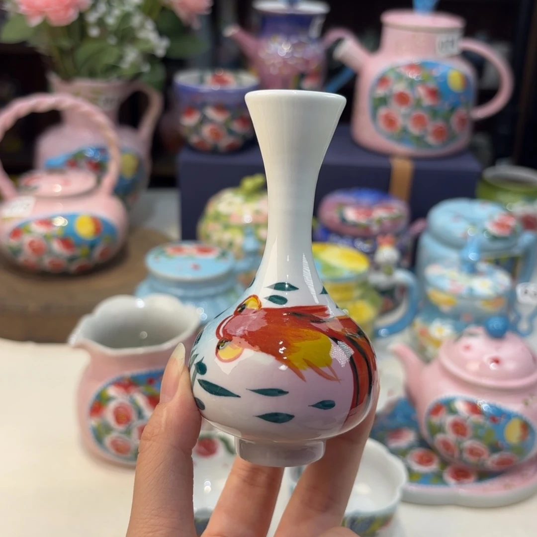 景德镇手绘高温釉下彩陶瓷茶具