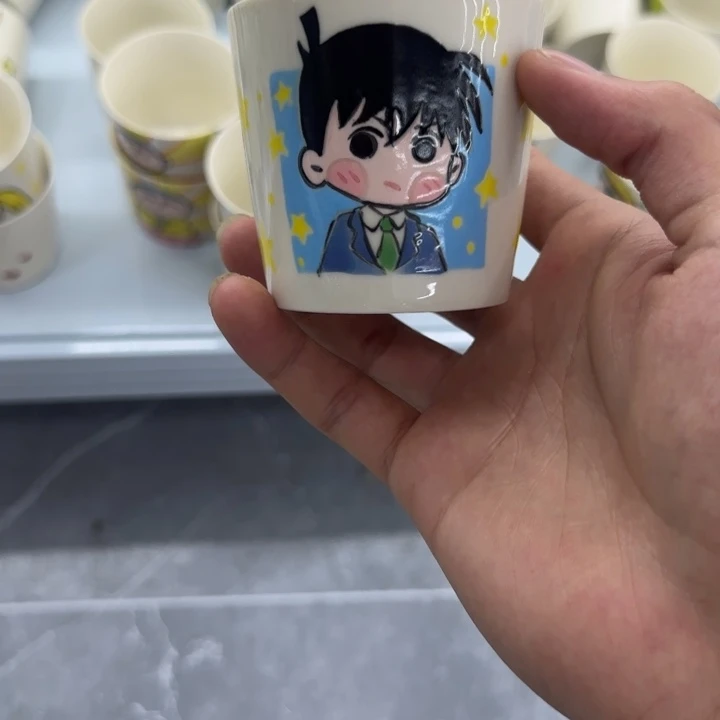 高温釉下彩纯手工手绘陶瓷