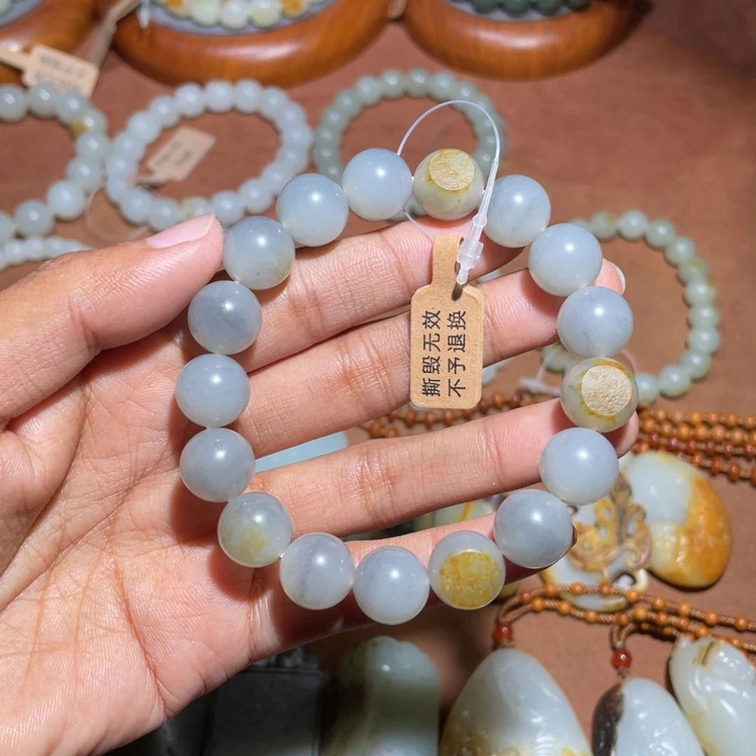 和田玉未镶嵌手链