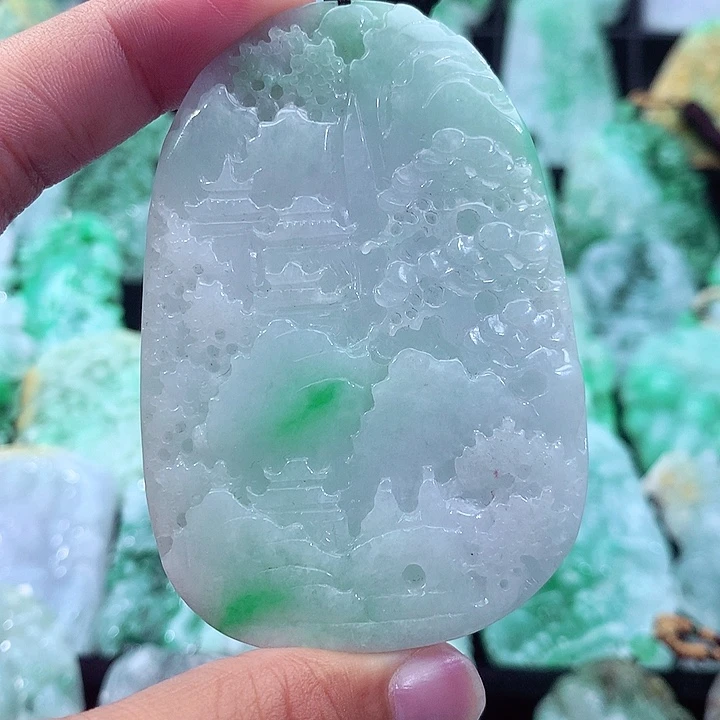 翡翠未镶嵌吊坠(不含链)