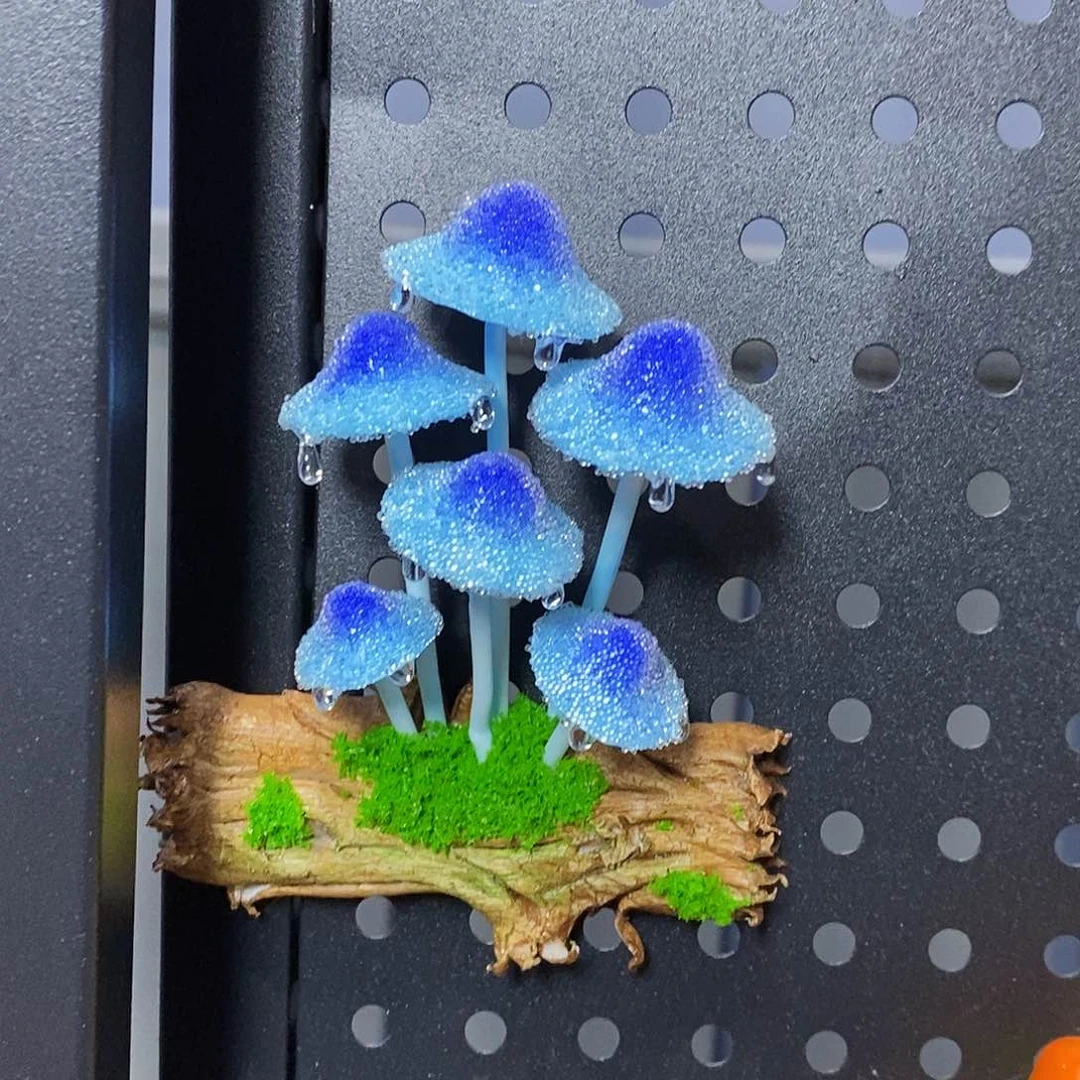 小***崽双层款树脂粘土蘑菇冰箱贴